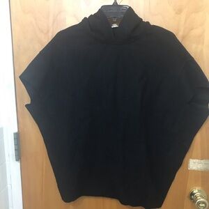 Barena Venezia Black wool blend hoodie cape sz S